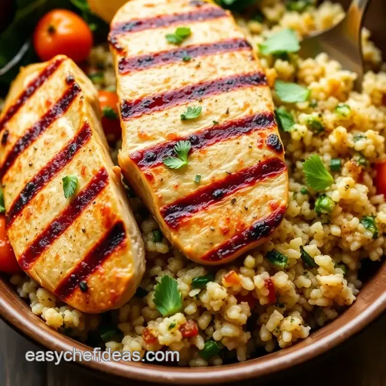 Grilled Chicken Quinoa Bowl - Healthy Delight presentation