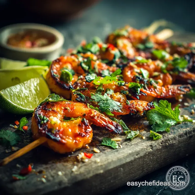 Coconut Red Curry Shrimp Skewers: Your New Favorite Summer Grilling Recipe presentation