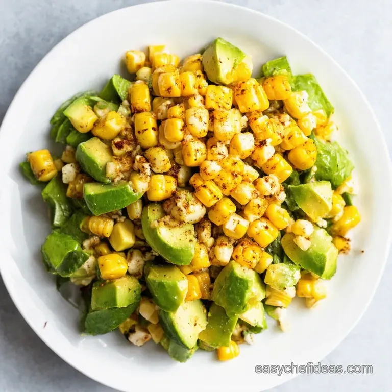Grilled Corn Avocado Salad with ChiliLime Dressing