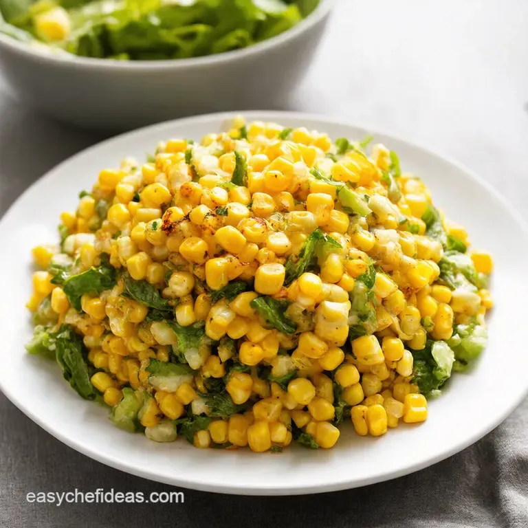 Grilled Corn Avocado Salad with ChipotleLime Dressing