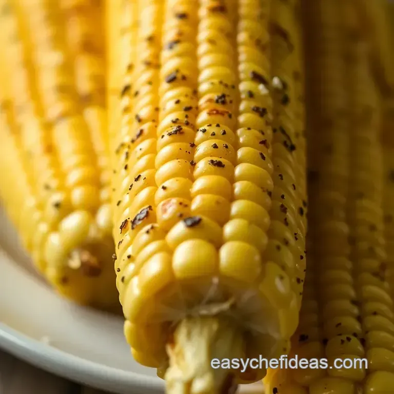 Grilled Corn on the Cob presentation
