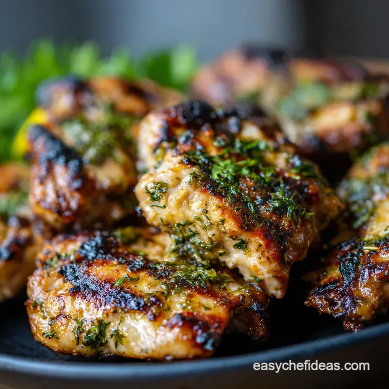 Grilled Lemon-Herb Chicken Paillards