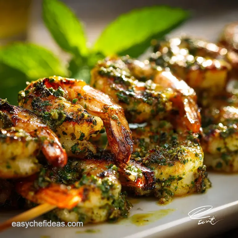 Grilled Pesto Shrimp Skewers: Sunshine on a Stick (Ready in Under an Hour)