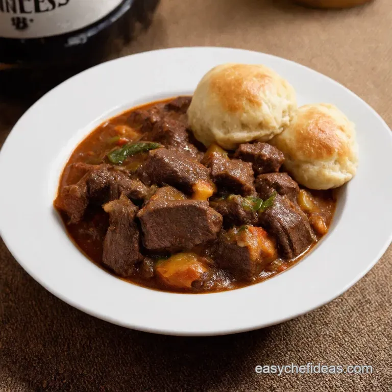 Guinness Beef Stew with Cheesy Dumplings