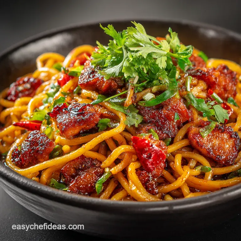 Hakka Noodles RestaurantStyle IndianChinese Fusion