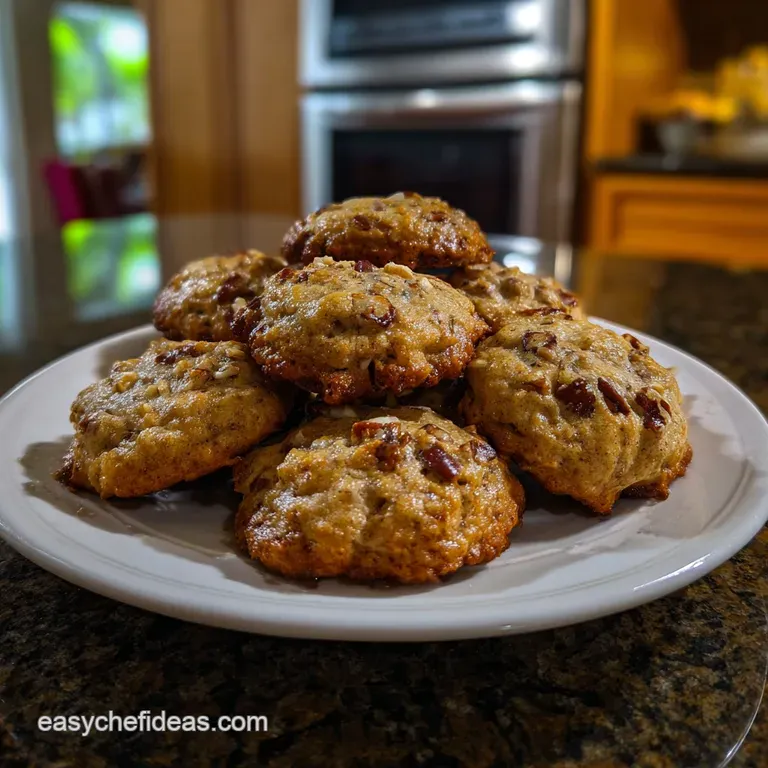 Healthy Banana Nut Cookies Recipe presentation