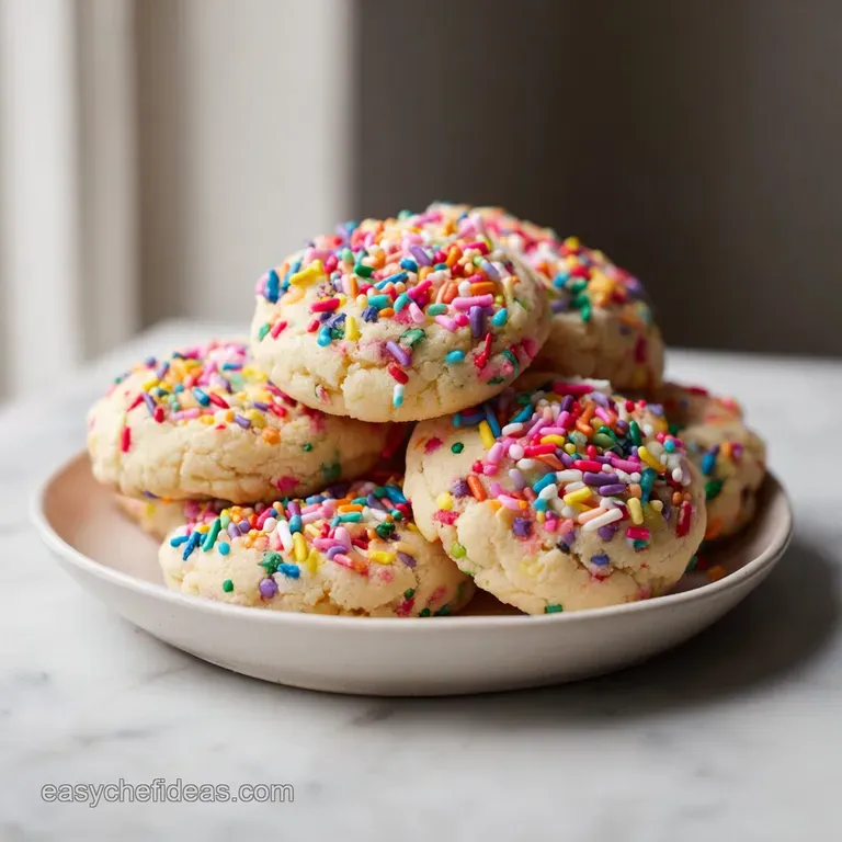 Healthy Birthday Cake Protein Cookies: Chewy