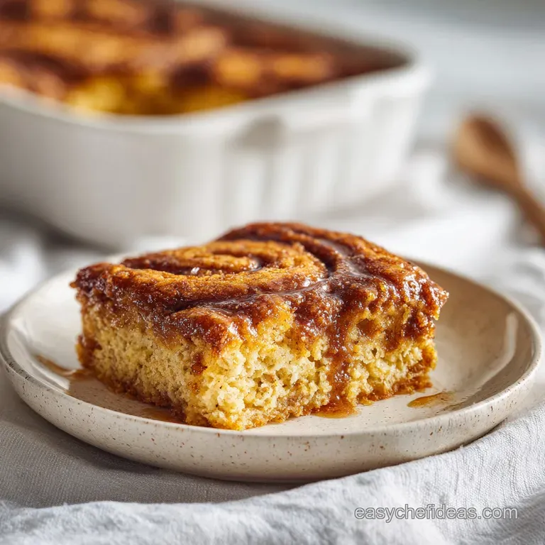 Healthy Sticky Cinnamon Roll Baked Oatmeal