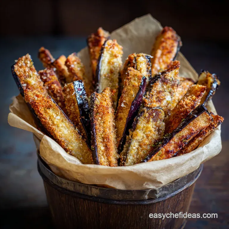 Healthy Eggplant Fries: the Best Crispy Baked Side Dish Recipe presentation