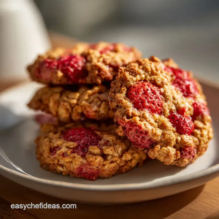 Healthy Strawberry Oatmeal Cookies: Chewy and Fruity
