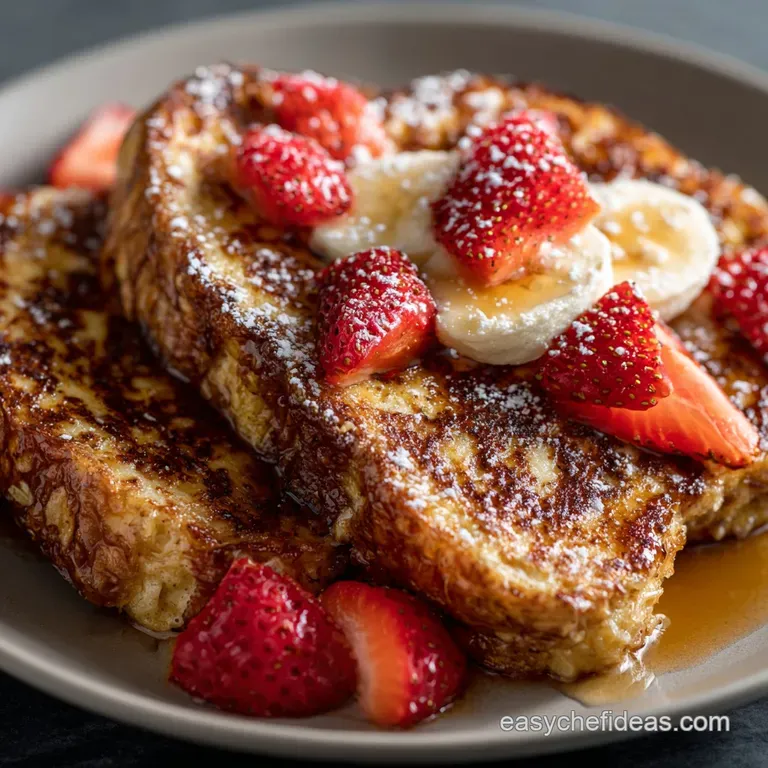 Healthyish French Toast: Guilt-Free Wholemeal Sourdough presentation