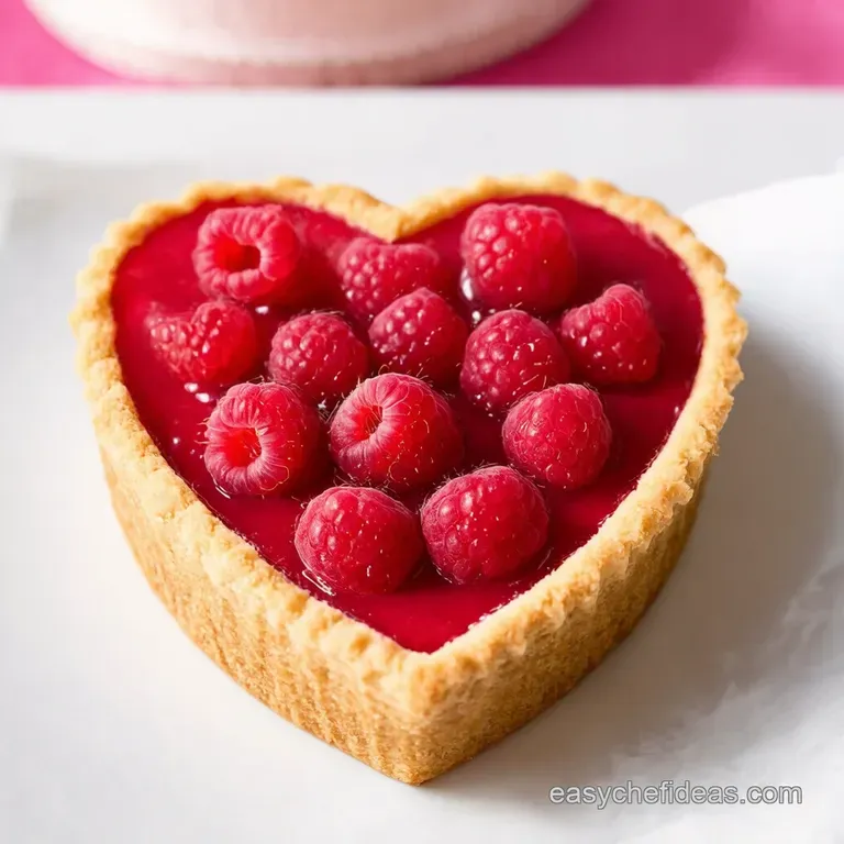 HeartShaped Raspberry White Chocolate Tart