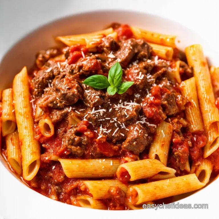 Hearty Beef Red Wine Pasta Ragu