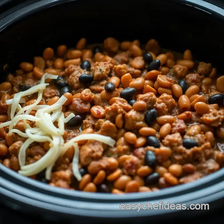 Hearty Crockpot Cowboy Casserole presentation