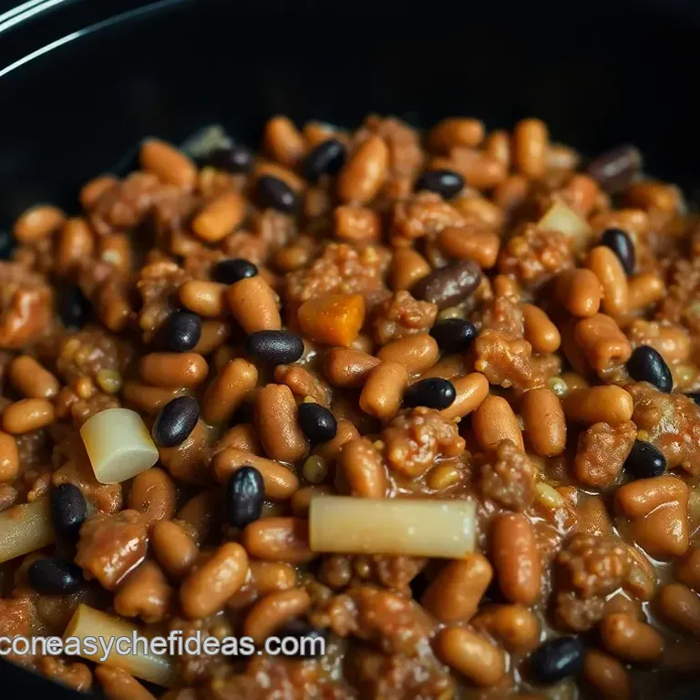 Hearty Crockpot Cowboy Casserole