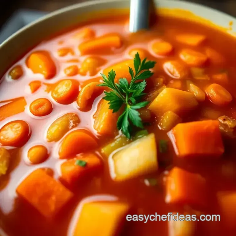 Hearty Harvest Vegetable Soup: a Bowl of Comfort presentation