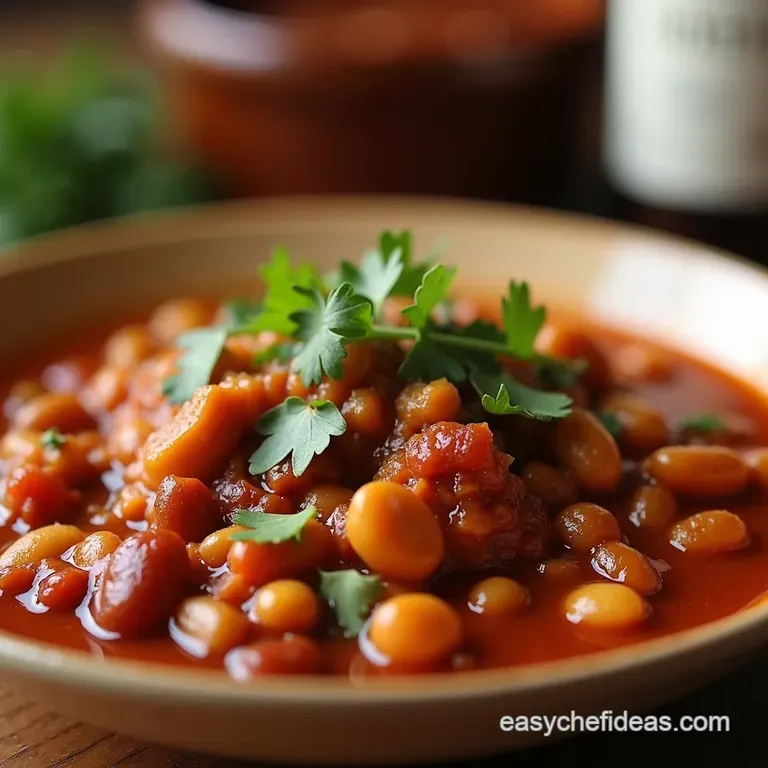 Hearty Threebean Vegetarian Chili a Proper Winter Warmer presentation