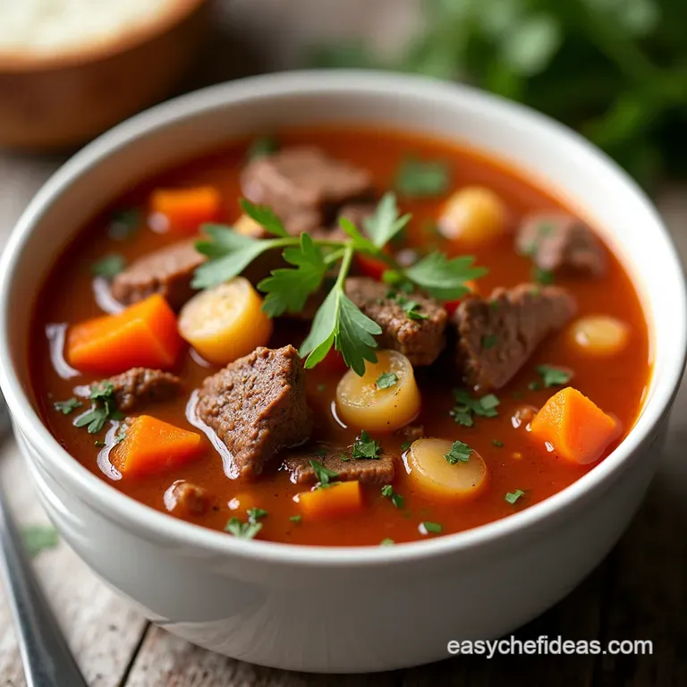The Sunday Best Vegetable Beef Soup Classic Hearty