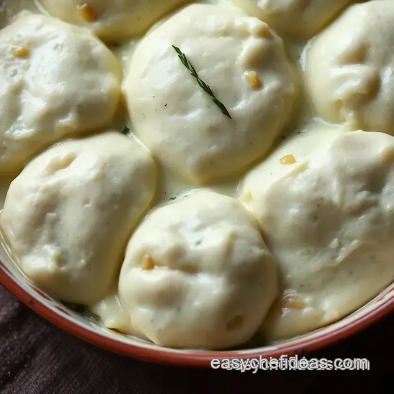Heavenly Bisquick Dumplings presentation