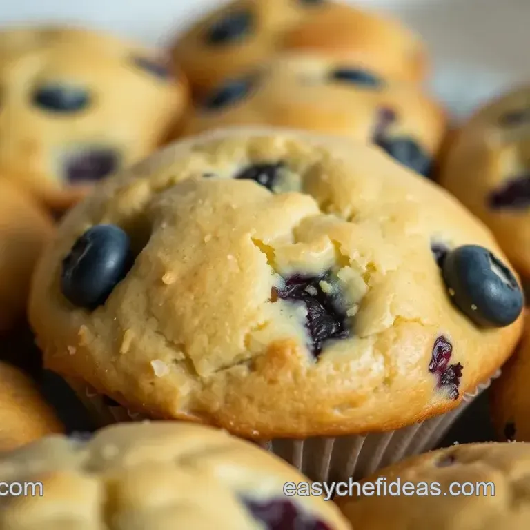 Heavenly Sour Cream Blueberry Muffins