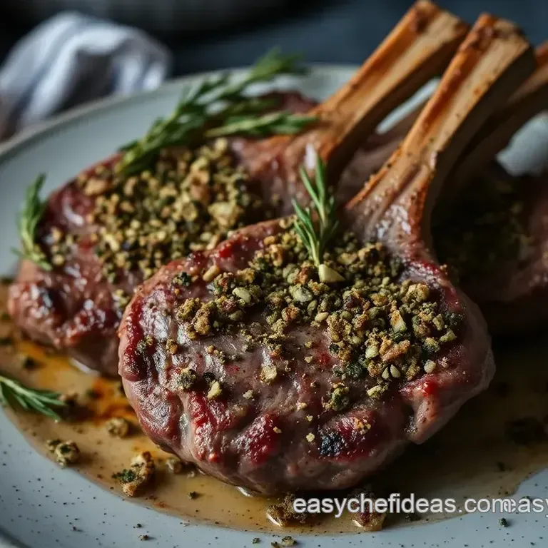 Herb-Crusted Greek Lamb Chops with Tzatziki