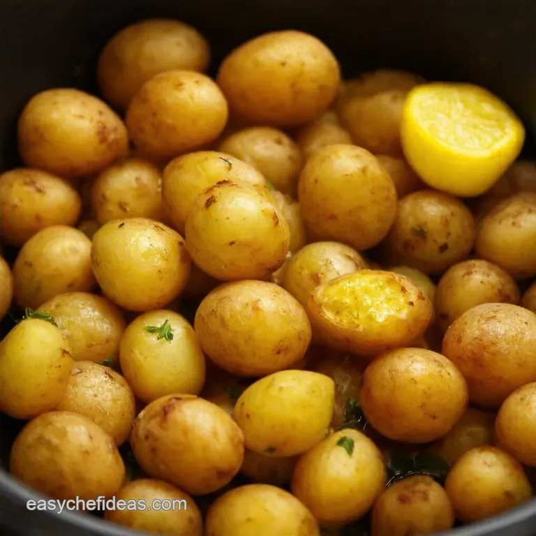 Herbed New Potatoes with Lemongarlic Butter presentation