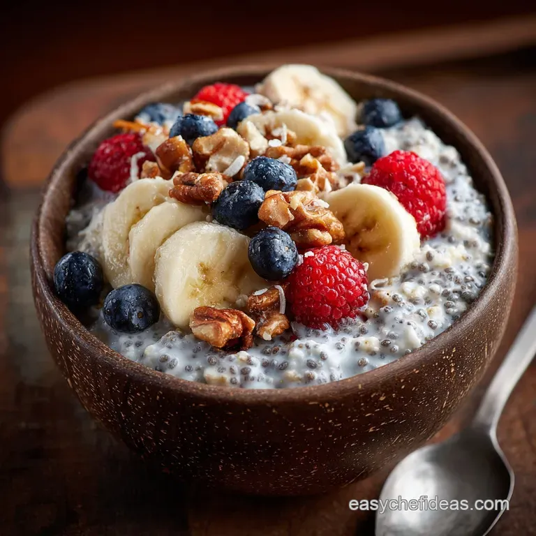 High Protein Chia Seed Cereal the Overnight Power Bowl for Maximum Muscle Fuel presentation
