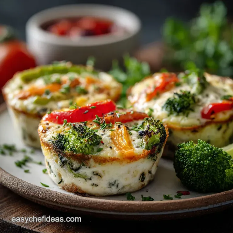 High Protein Egg White Cups with Veggies and Turke: the Skinny Scramble Meal Prep presentation
