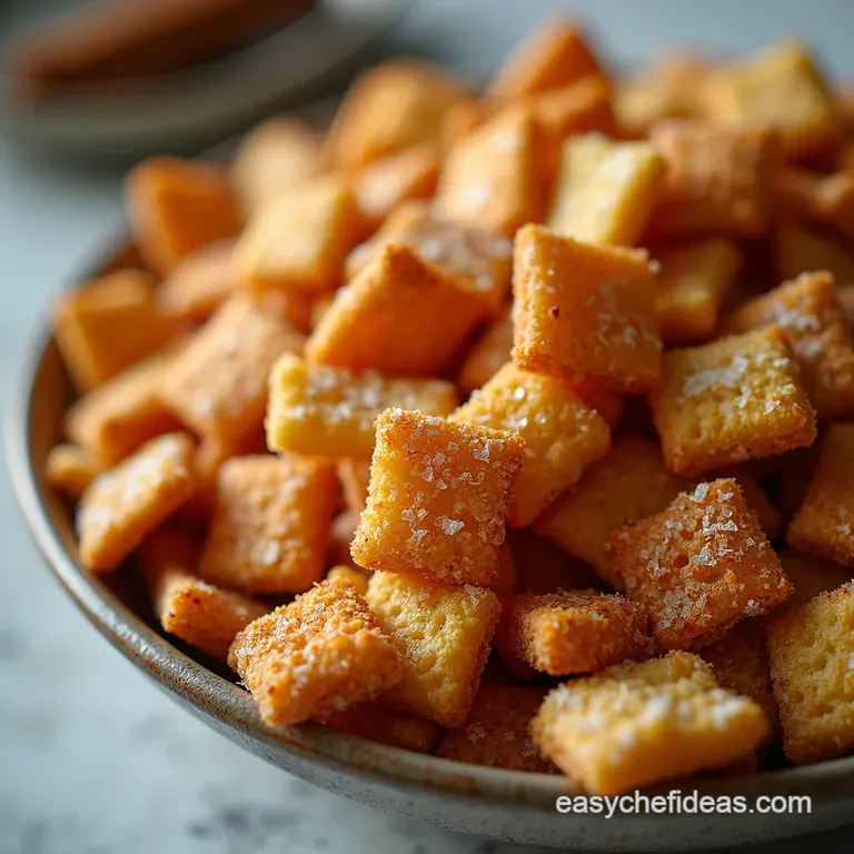 The Ultimate Holly Jolly Chex Mix Crispy Buttery and Kissed with Christmas Spice