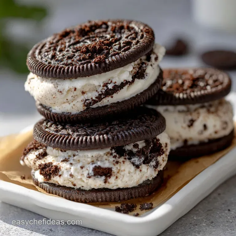 Oreo Ice Cream Biscuits: Midnight Crunch Recipe