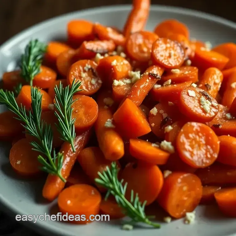Honey-Garlic Glazed Carrots presentation