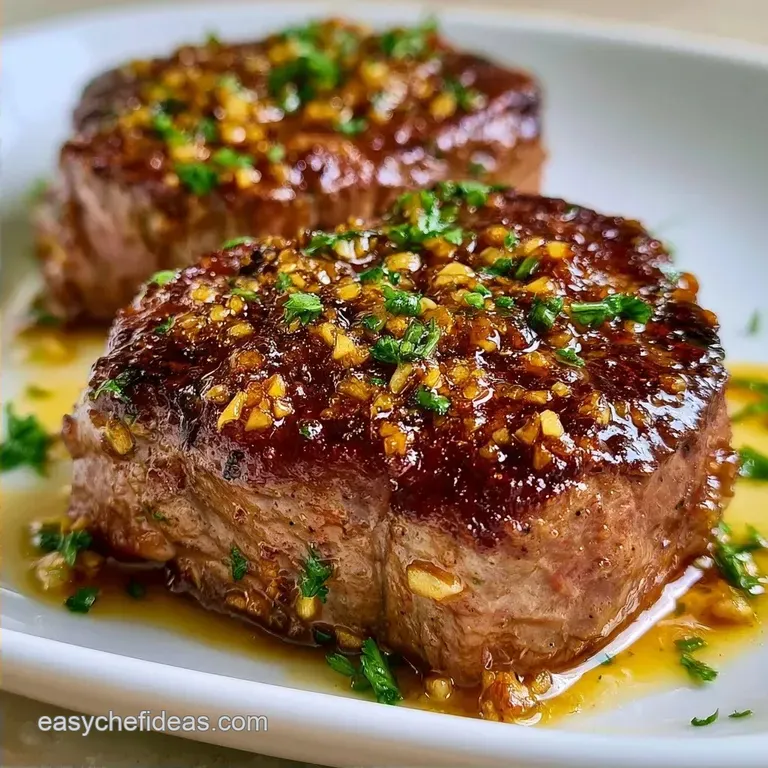 Honey Garlic Glazed Filet Mignon: Tender and Sticky