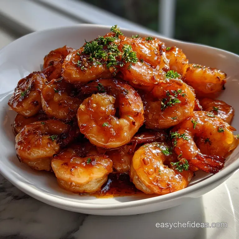 Honey Garlic Shrimp Easy 15 Minute: Speedy Dinner presentation