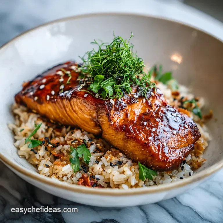 Honey Glazed Salmon Bowl Recipe