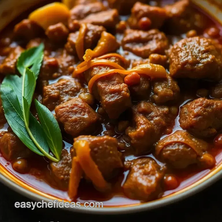 Indonesian Beef Rendang: a Rich and Flavorful Delicacy presentation