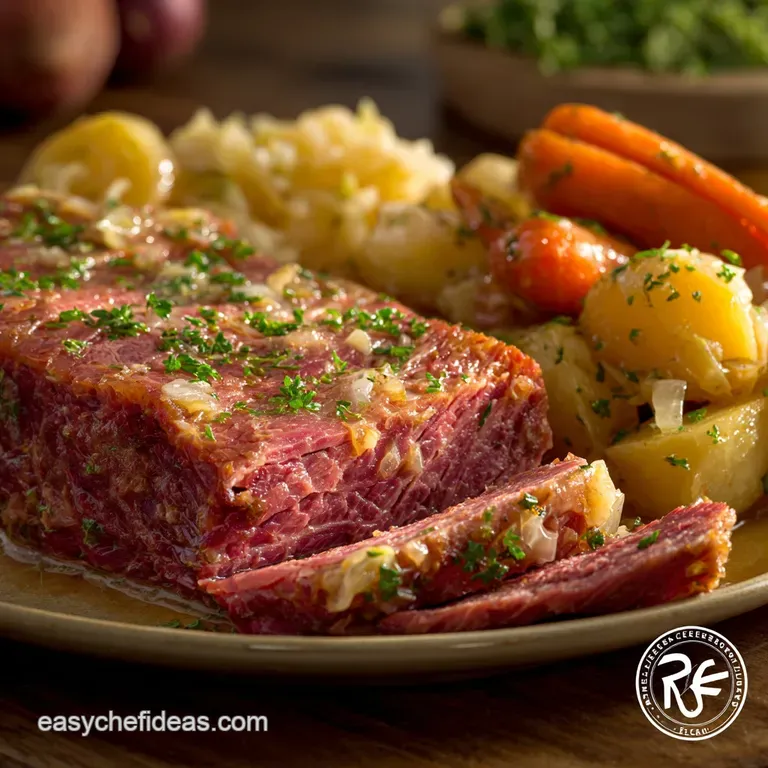 Instant Pot Corned Beef and Cabbage: the Quick Tender Brisket Recipe presentation