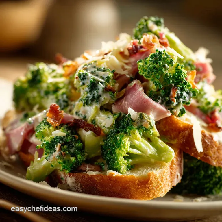 Italian Sub Broccoli Salad: Deli Deluxe Recipe (20 Min Prep) presentation