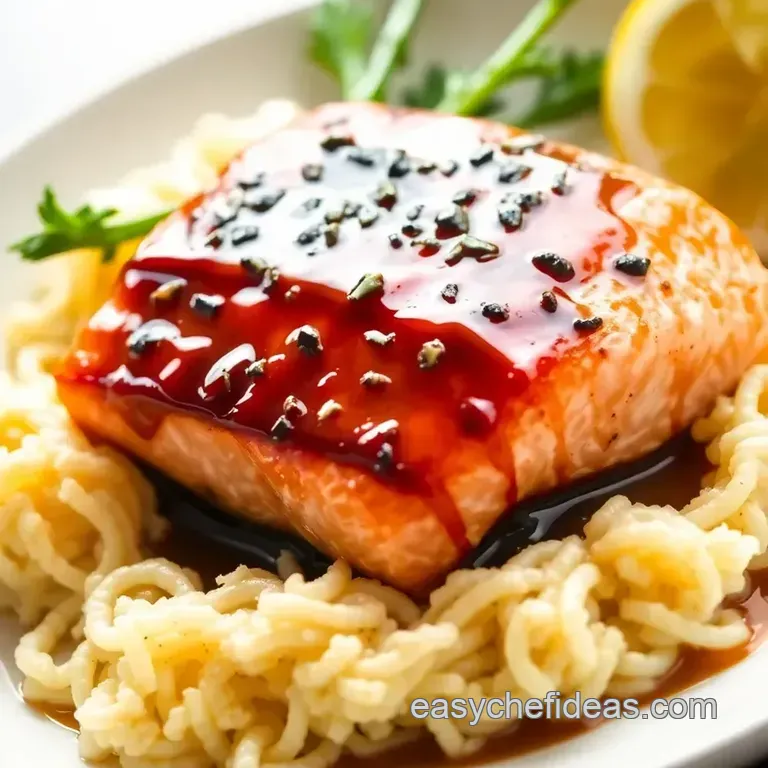 Japanese-Style Miso Glazed Salmon: a Fusion Delight presentation