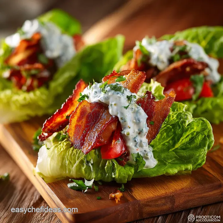 BLT Lettuce Wraps: Healthy Easy and Ready in 25 Minutes