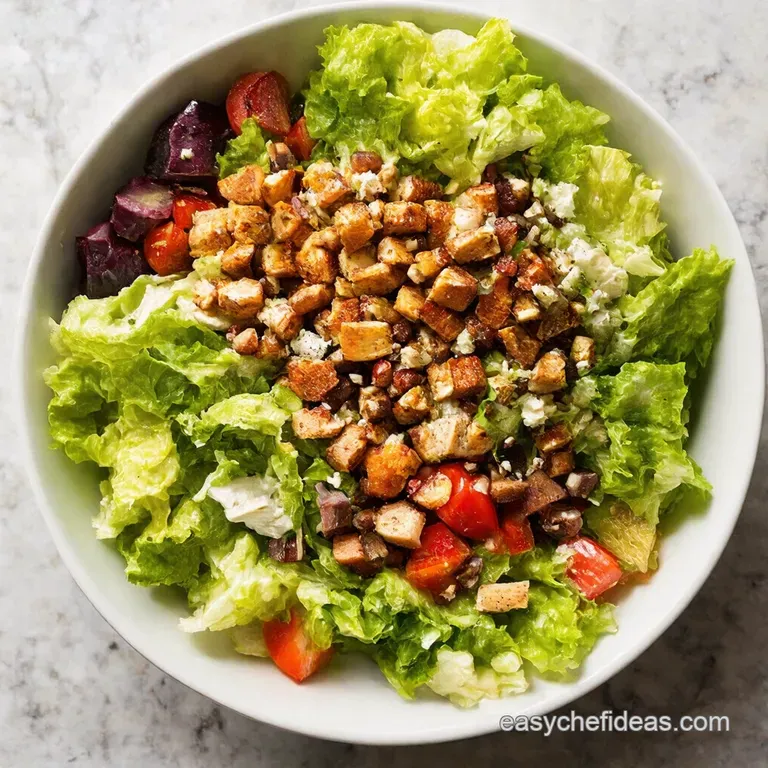 Keto Cobb Salad presentation