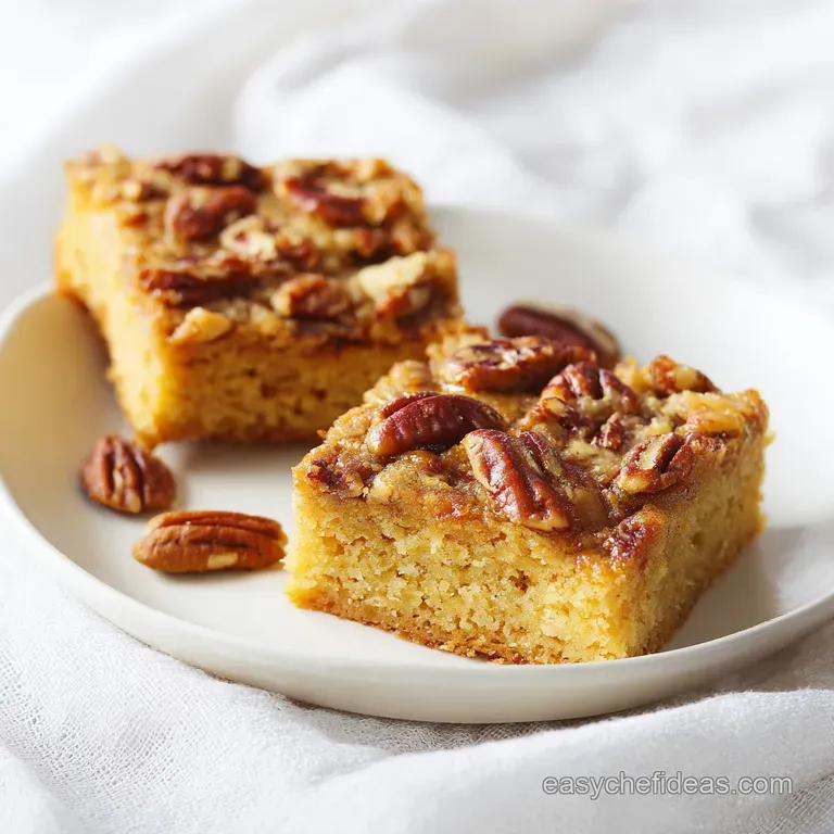 Pecan Blondies: Velvety and Low Carb