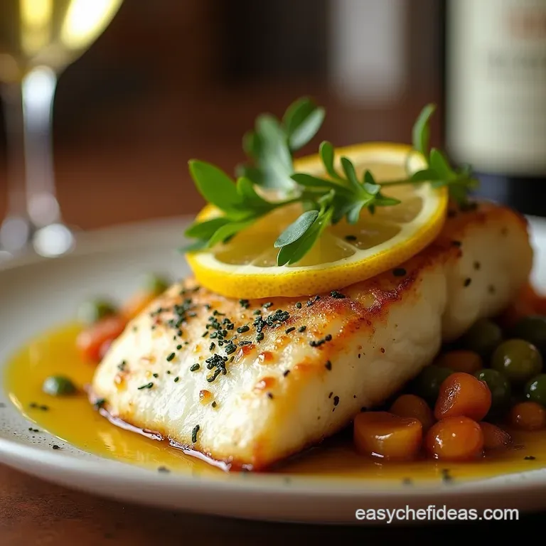 Simply Sublime Keto Lemon Butter Panseared Chilean Seabass presentation