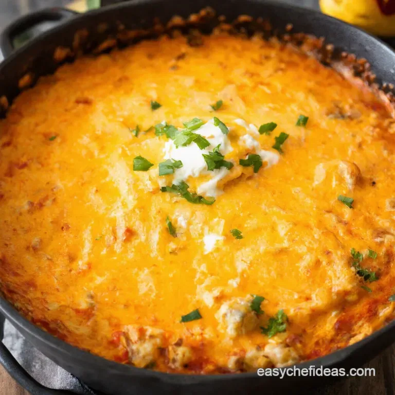 Kickin Queso Fundido with Chorizo and a Tequila Twist presentation