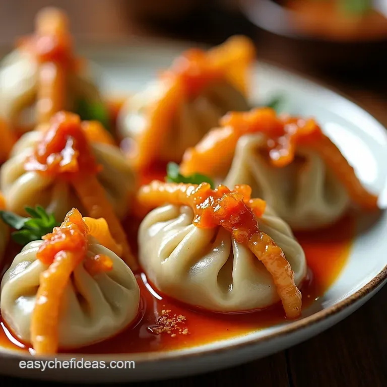 Kimchi Kick Dumplings Spicy Little Pockets of Joy presentation