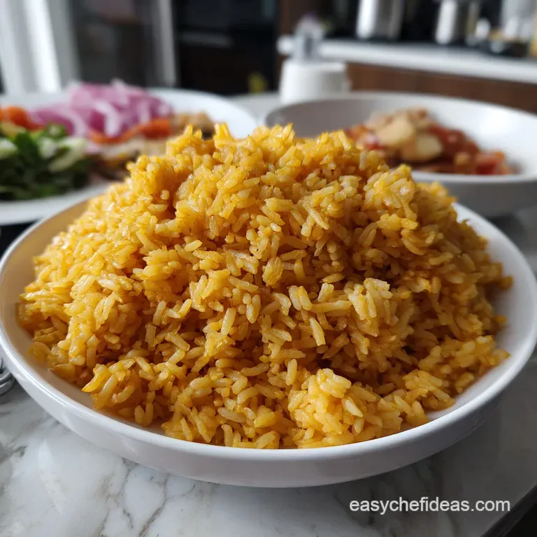 The Real Latin Yellow Rice Recipe: Fluffy Never Mushy presentation