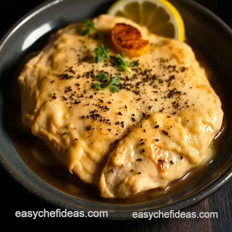 Lemon Butter Bliss: Classic Chicken Francese presentation