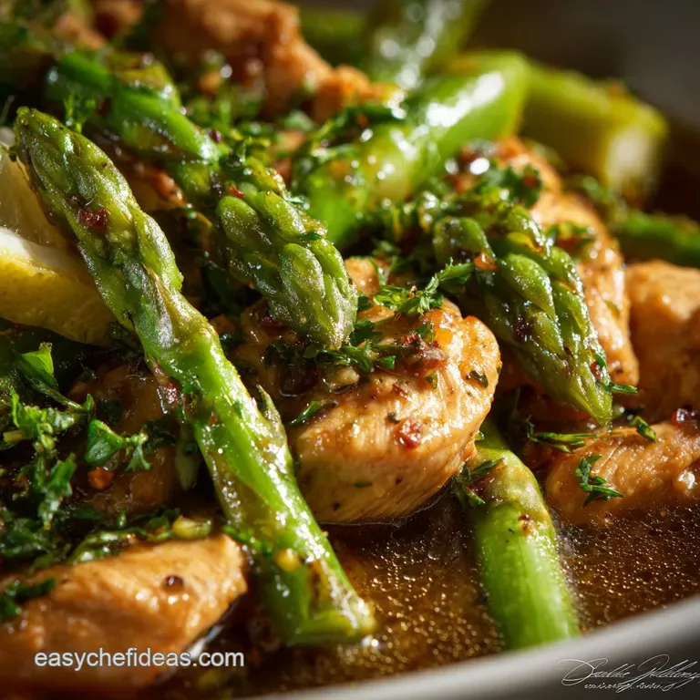 Chicken and Asparagus Lemon Stir Fry: Sunshine in a Wok presentation