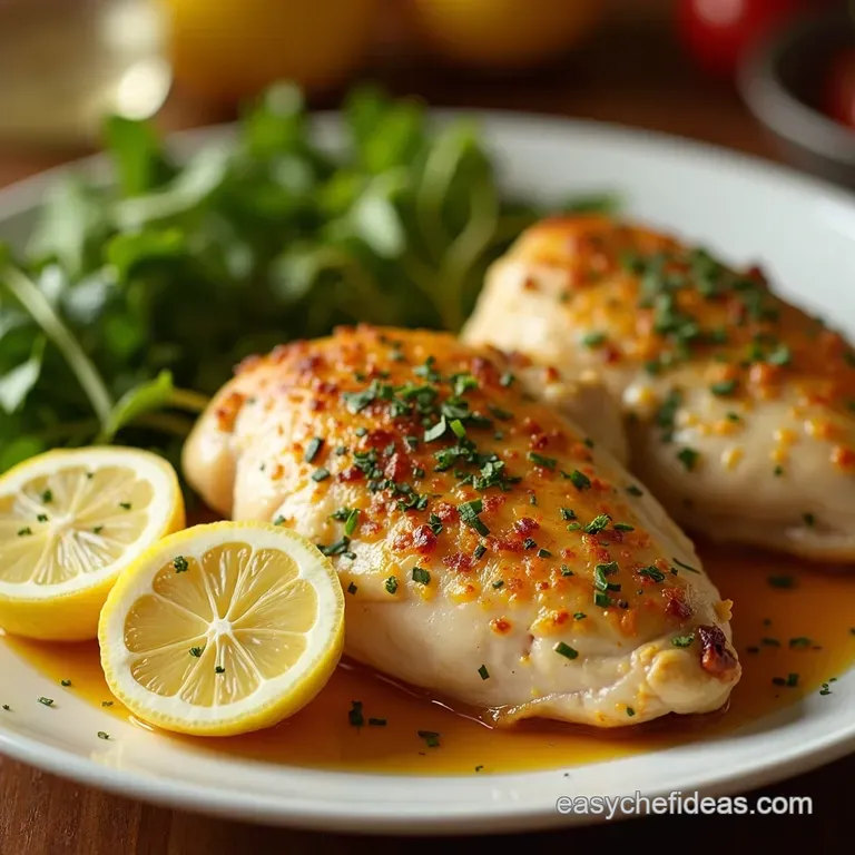Lemon Herb Baked Chicken with Mediterranean Flair presentation