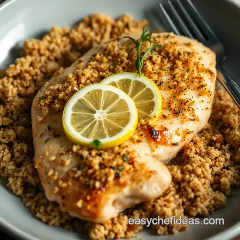 Lemon-Herb Crusted Chicken Breast: a Weeknight Winner presentation