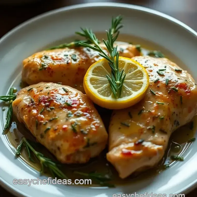 Lemon Herb Roasted Chicken Breast presentation